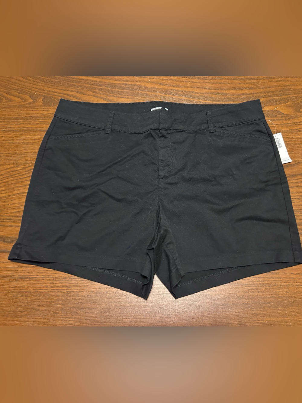 NWT Old Navy Women's High Rise Pixie Shorts Black Secret Smooth Pockets size 14